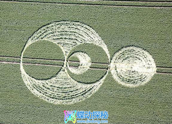 2006年6月21日英格兰Silbury Hill Wiltshire麦田怪圈