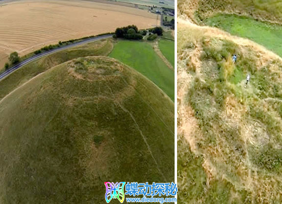 2013年8月30日英格兰Silbury Hill Wiltshire麦田怪圈