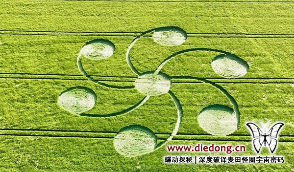 麦田怪圈航拍图片