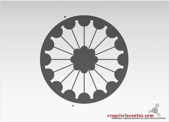 2000年6月18日英国ÂÂ ÂBarley62 m麦田怪圈
