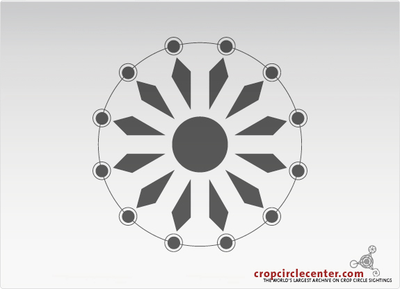 2008年6月30日意大利Villanova麦田怪圈