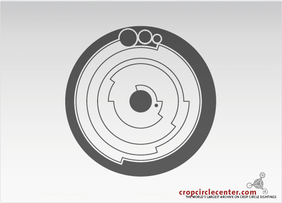 2008年6月1日英国Barbury Castle麦田怪圈