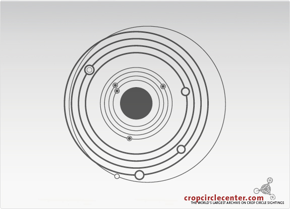 2008年7月15日英国Avebury Manor麦田怪圈