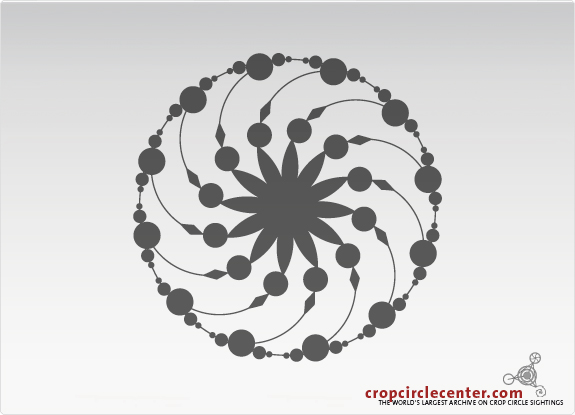 2009年6月20日意大利Cascina Martina麦田怪圈