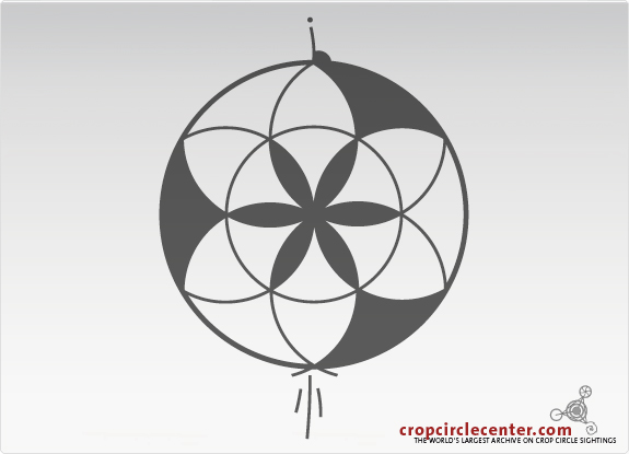 2012年6月20日英国Golden Ball Hill麦田怪圈