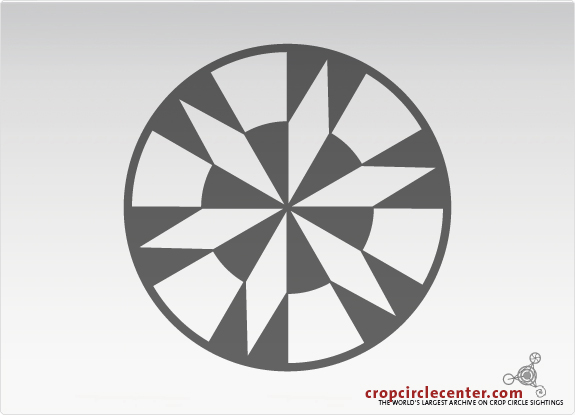 2012年7月10日英国Burrow Hill Fort麦田怪圈