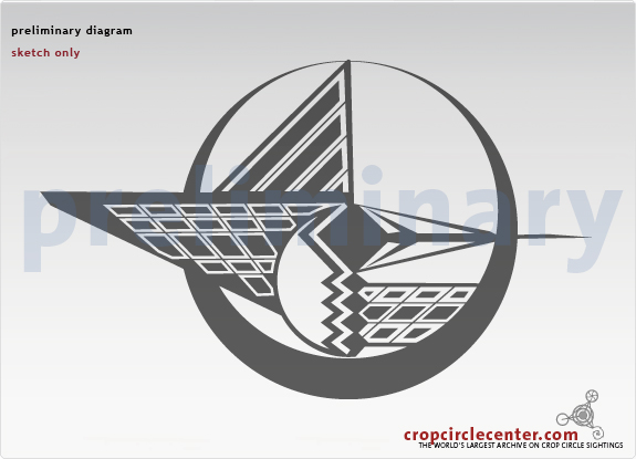 2013年7月7日英国Avebury Trusloe麦田怪圈