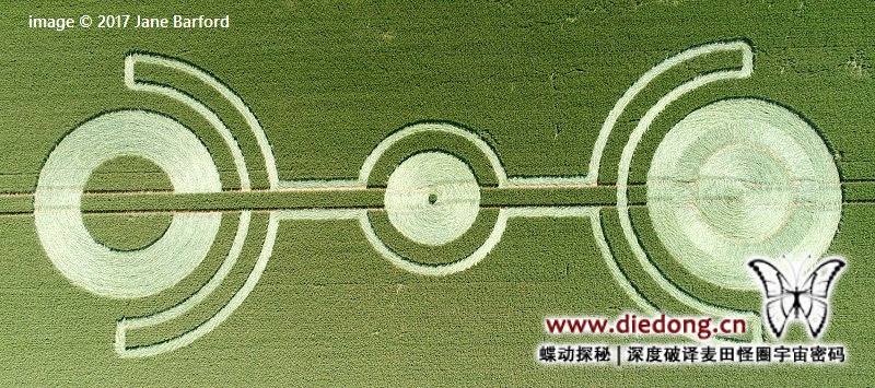 2017年6月26日英国Thorn Hill麦田怪圈