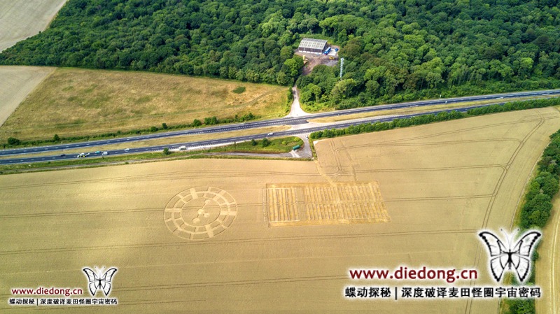 2018年8月13日英国Monarch's Way麦田怪圈