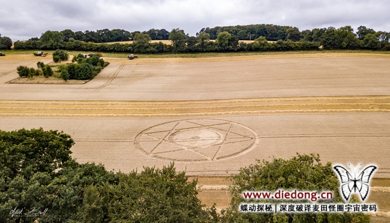 2018年8月19日英国Pancake Plantation麦田怪圈