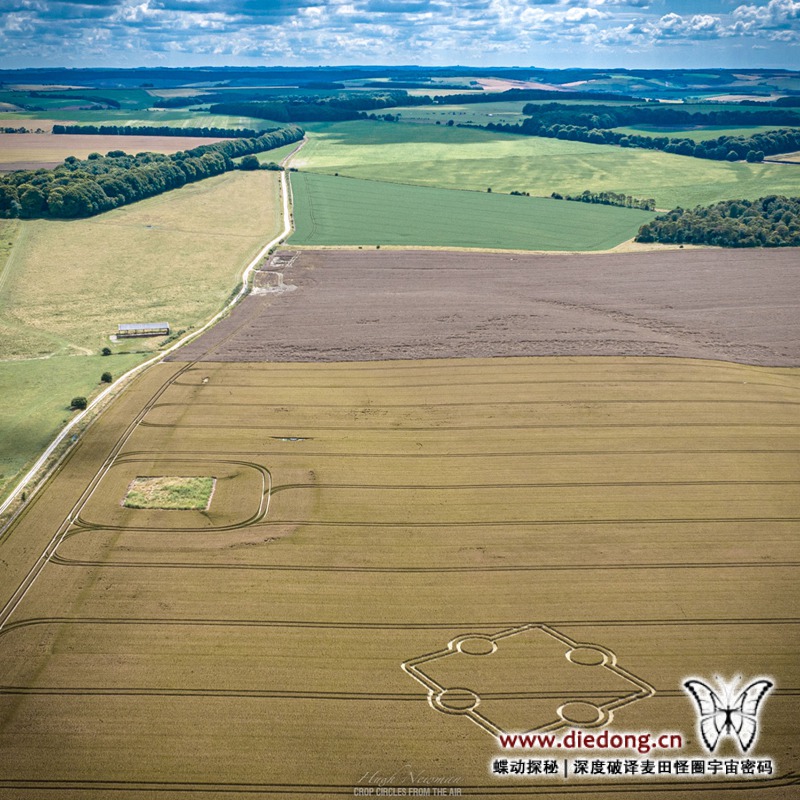 2024年7月14日英国Normanton Down Barrows麦田怪圈
