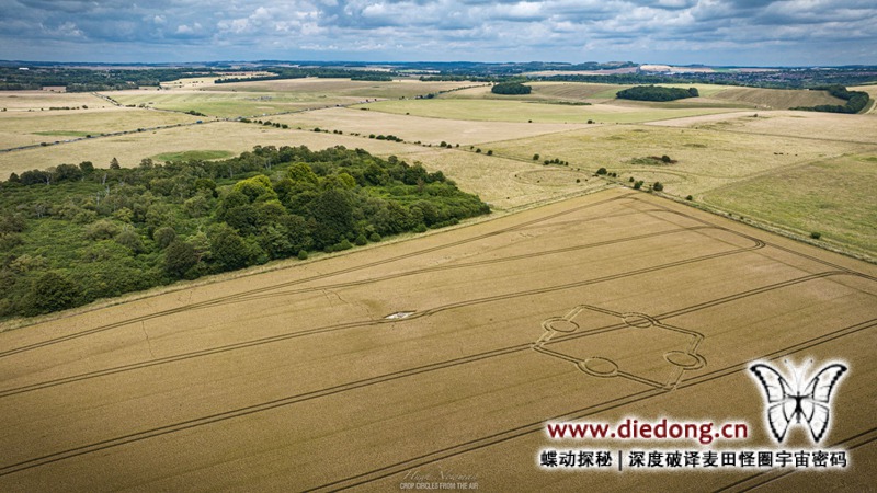 2024年7月14日英国Normanton Down Barrows麦田怪圈