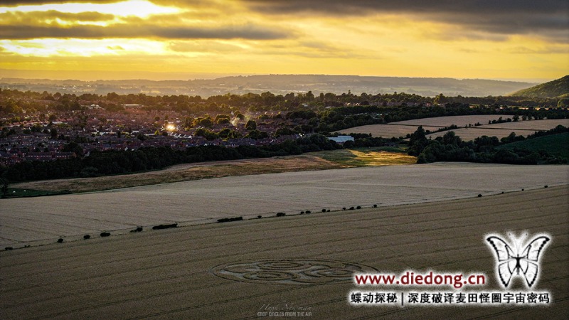 2026年7月4日英国Etchilhampton Hill麦田怪圈